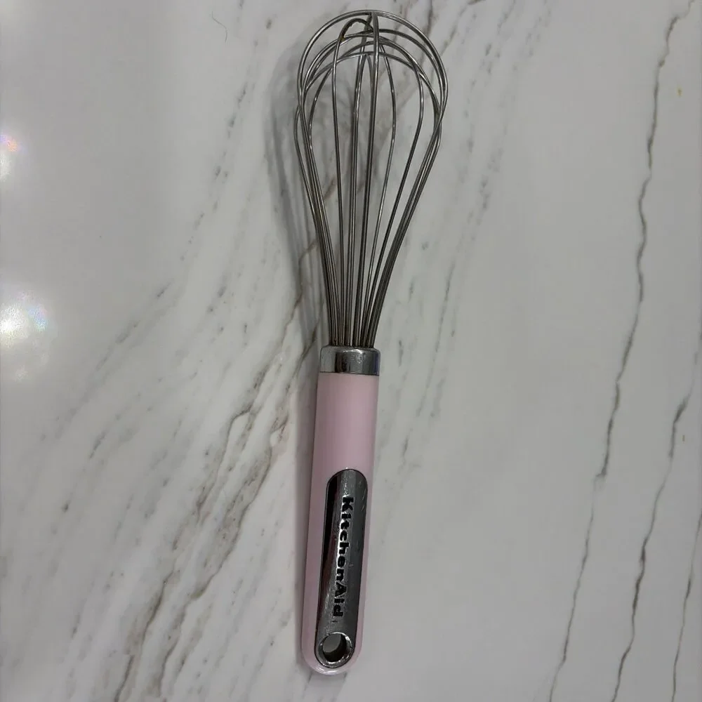 KitchenAid Cooking Aqua Pink Utensil Hand Held Whisk Kitchen